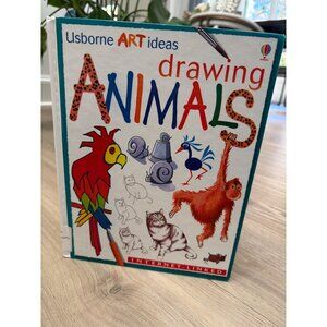 Usborne Art Ideas Drawing Animals Internet-Linked Hardcover Book For Kids